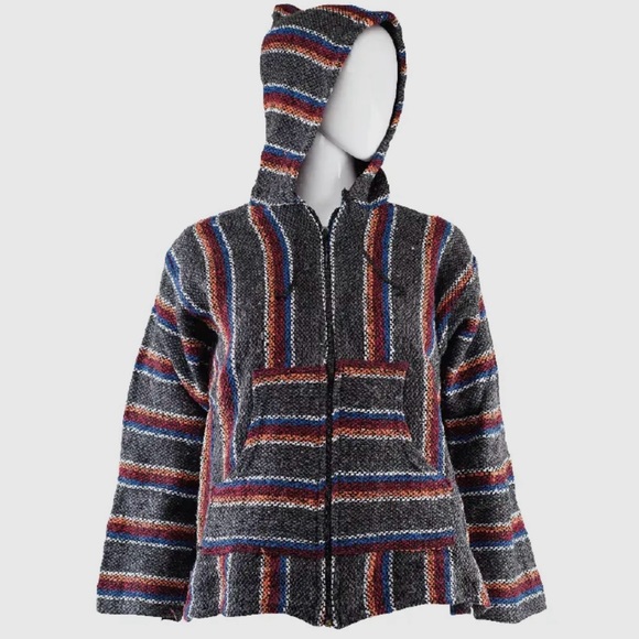 NWT Old School Baja Zippered Hooded Jacket - Picture 4 of 4